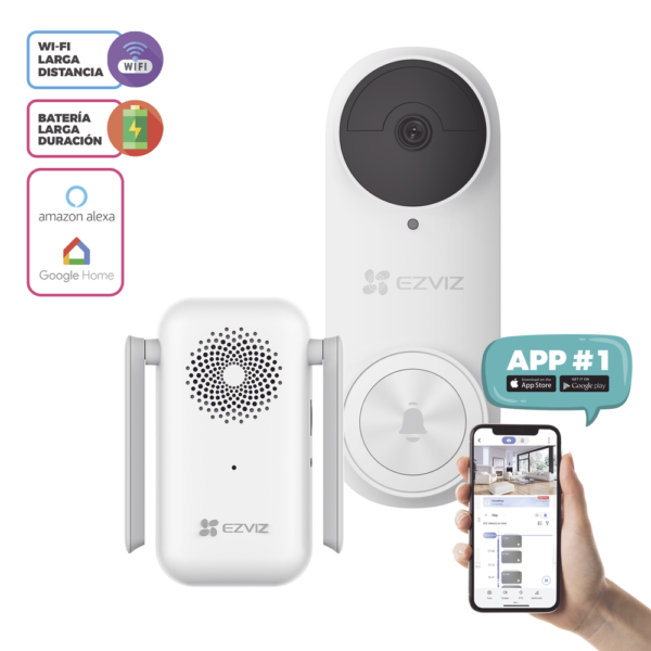 Timbre Wi-Fi sin Cables | Batería Recargable + App + Sonidos - Imagen 4
