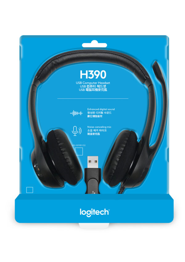 Audífonos / Diadema Con Micrófono Logitech Usb Headset H390
